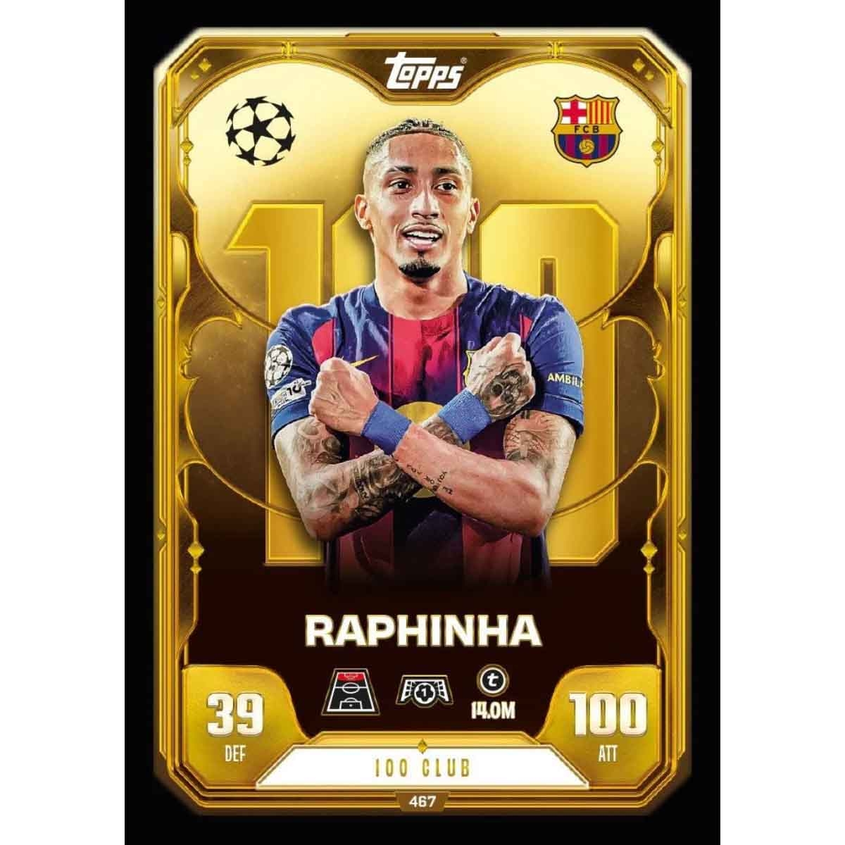 توبس ماتش أتاكس 2025/26 علبة ميغا معدنية متنوعة – لعبة بطاقات