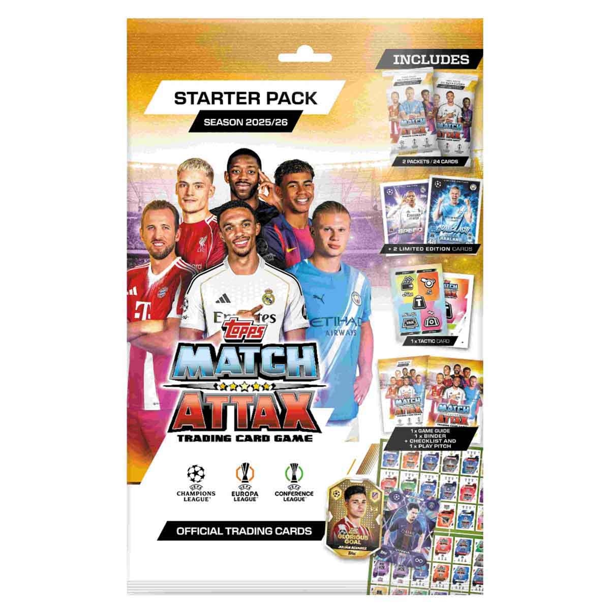 توبس ماتش أتاكس 2025/26 باكيت البداية – لعبة بطاقات