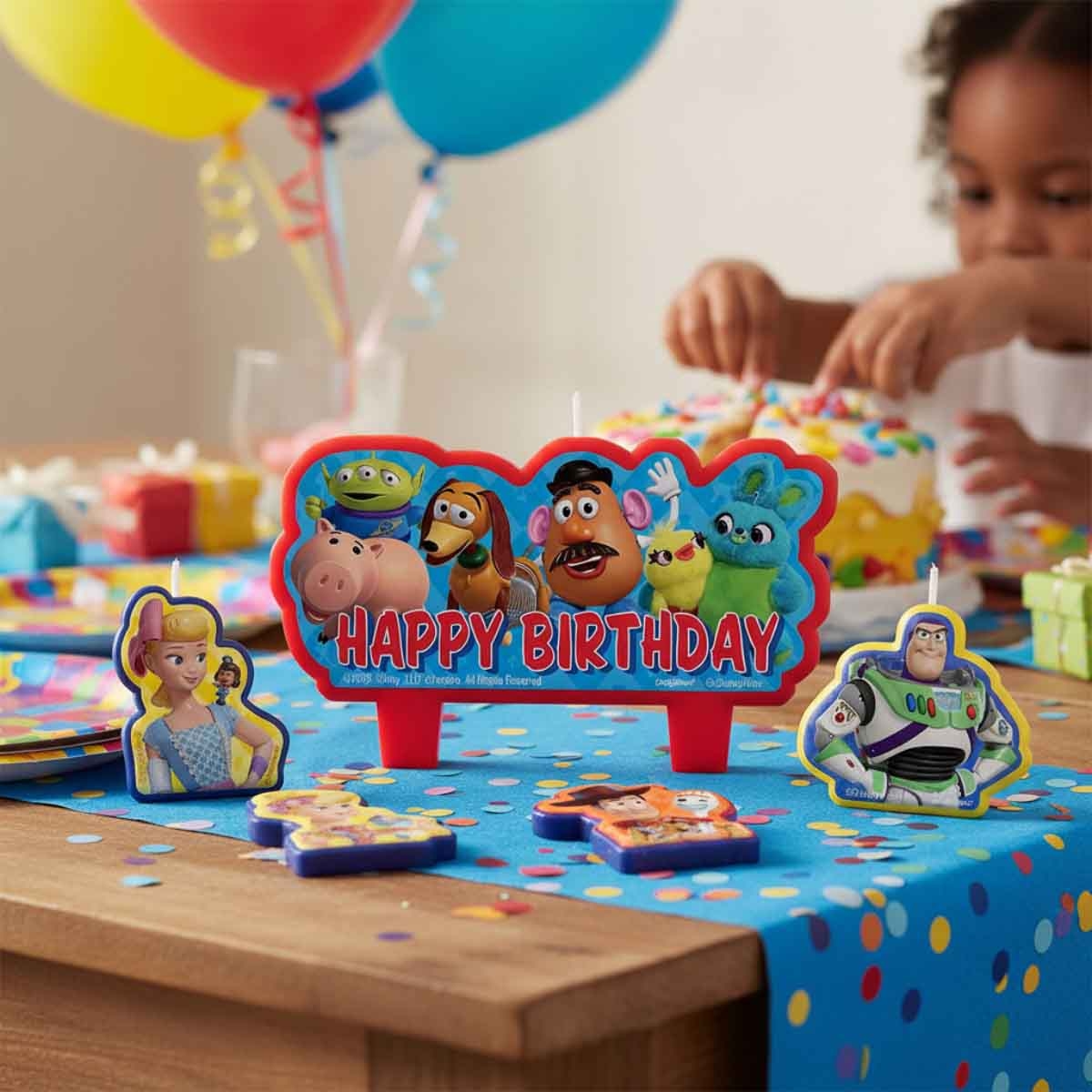 ديزني أند بيكسار توي ستوري 4 مجموعة شموع عيد ميلاد