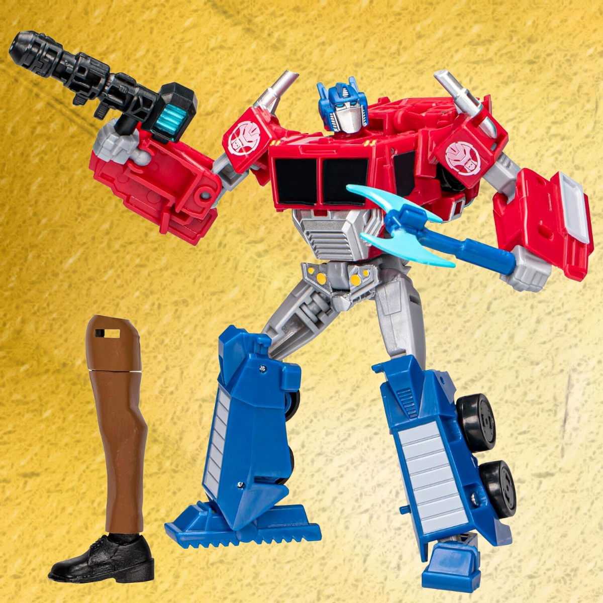 ترانسفورمرز مجسم حركة أوبتيموس برايم ديلوكس 5 إنش إيرث سبارك للجنسين، 5-7 سنوات