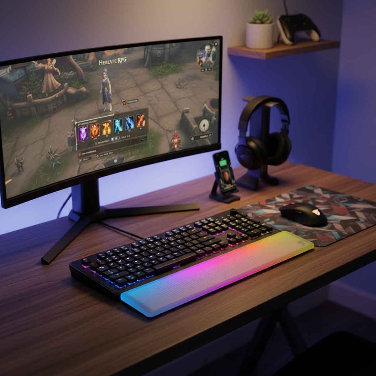 تيرتل بيتش أسود فولكان 2 ماكس لوحة مفاتيح ألعاب لينيار