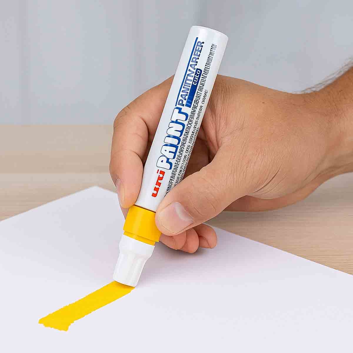 يوني بول قلم تلوين أصفر برأس رصاص