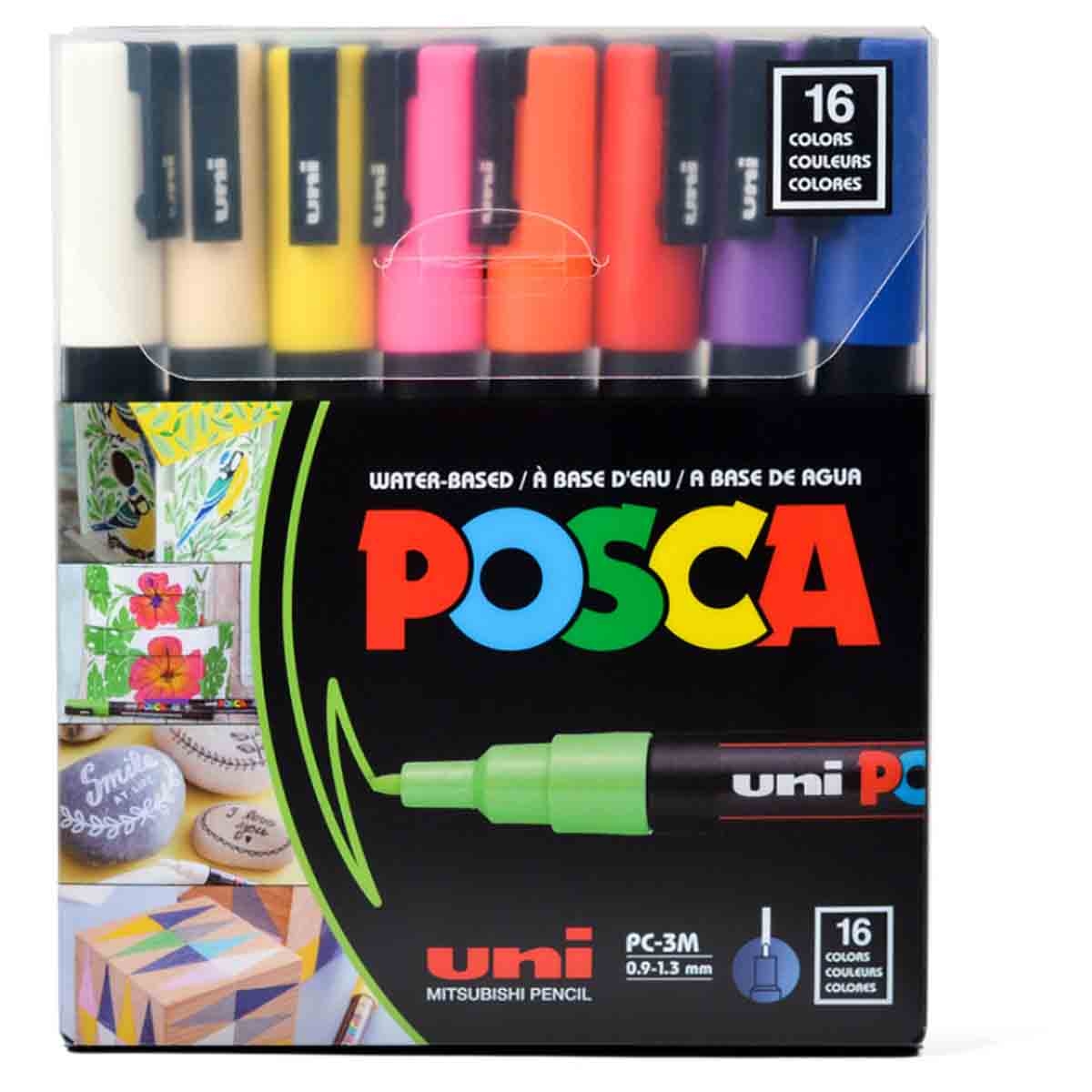 يوني بوسكا مجموعة 16 قلم تلوين أساسية