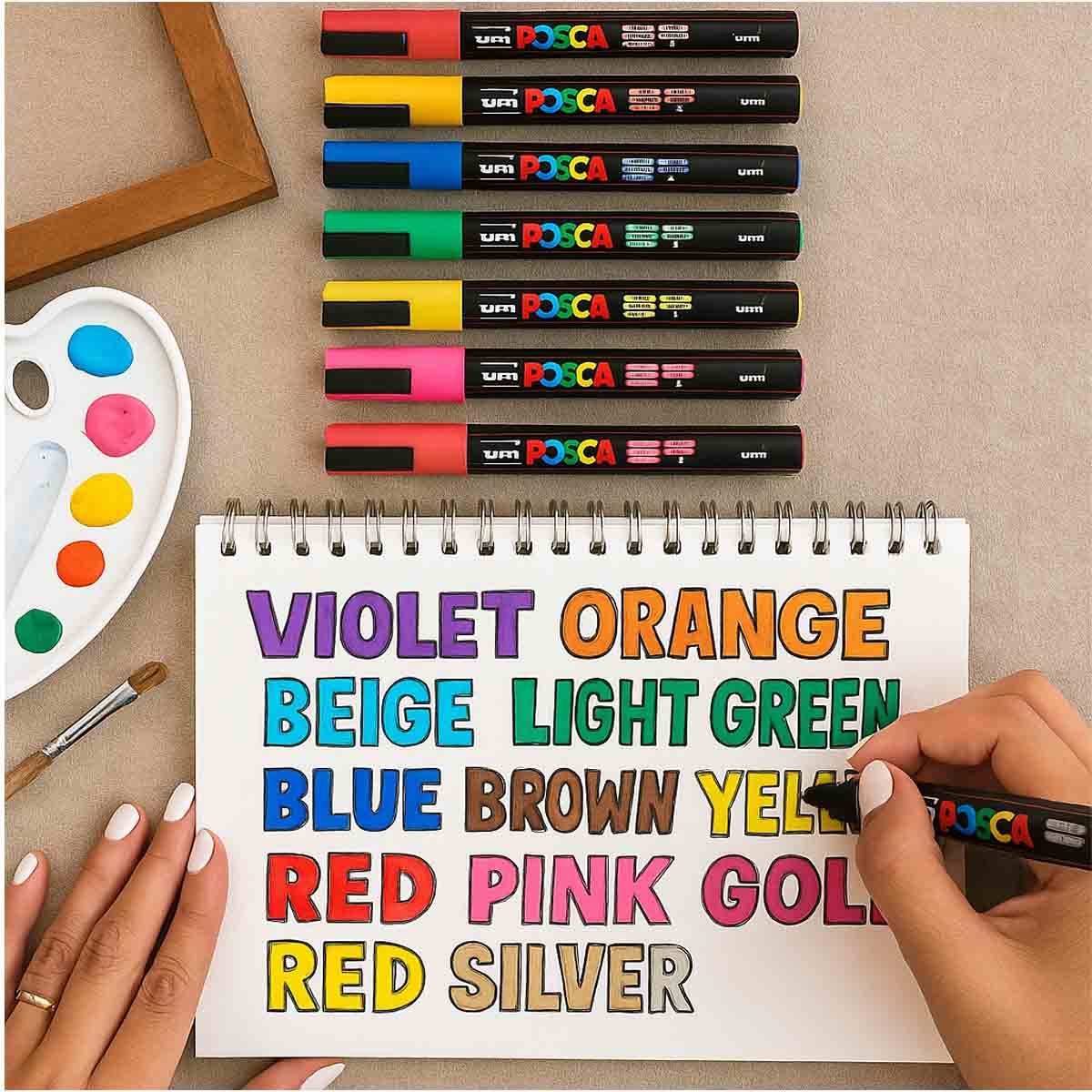 يوني بوسكا مجموعة 16 قلم تلوين برأس رصاص PC-5M