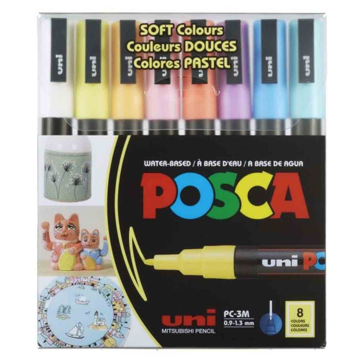 يوني بوسكا مجموعة 8 أقلام تلوين سوفت كولور
