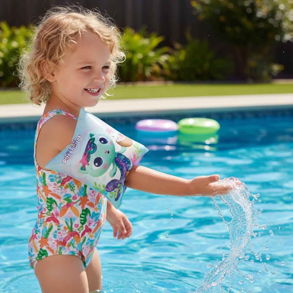 جابيز دولهاوس عوامات للذراع للبنات، 3-4 سنوات