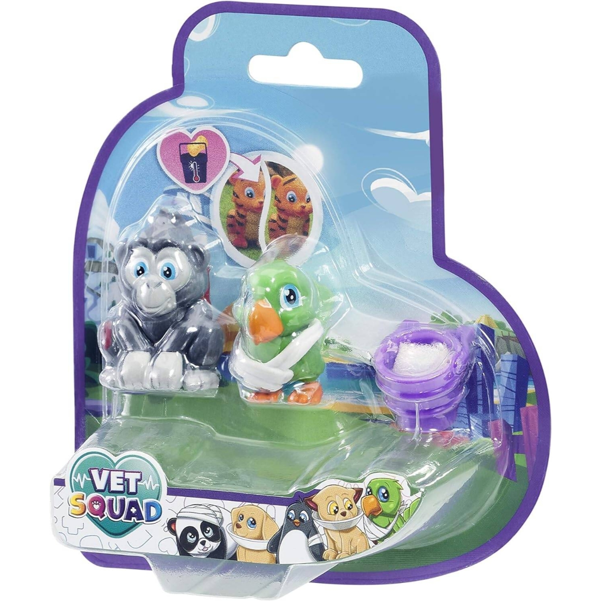 فيت سكواد فيقرز حيوانات لطيفة متنوعة للجنسين، 5-7 سنوات، مجموعة من 2