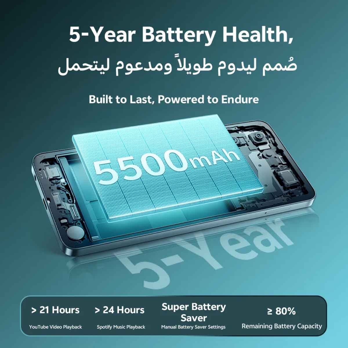 فيفو Y29T جوال 5G أندرويد (8 جيجابايت رام، 256 جيجابايت تخزين) – أخضر