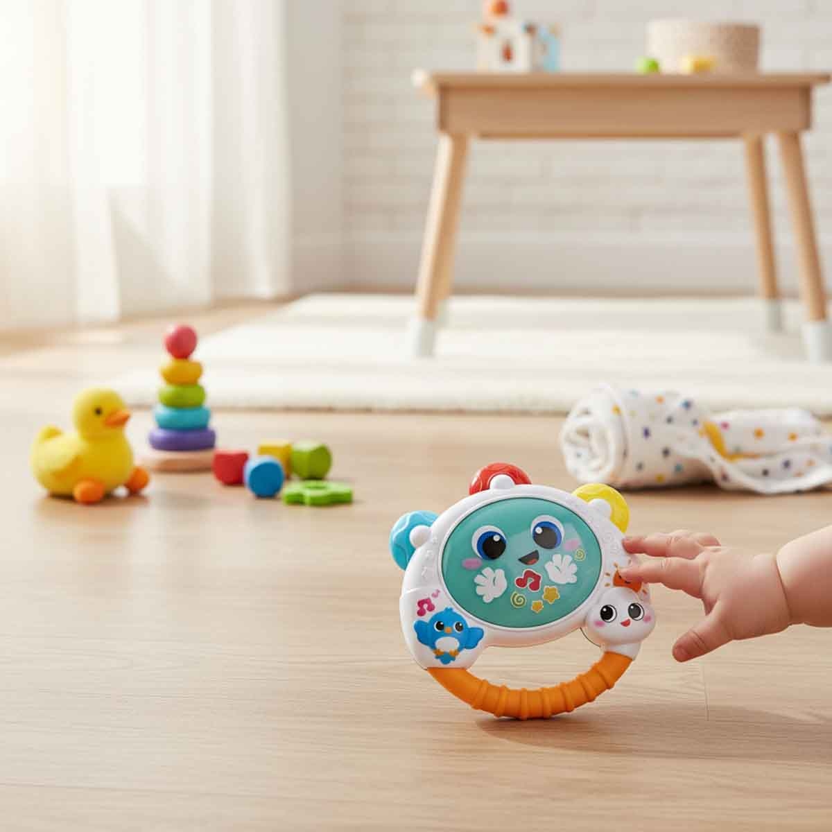 وين فن طبلة بايبي شاكر للأطفال عمر 0-2 سنوات