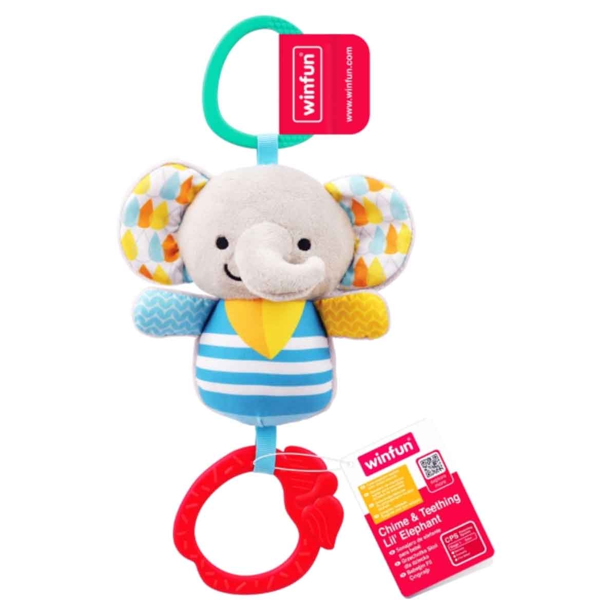 وين فن لعبة الفيل شايم آند تيذينغ للأطفال عمر 0-2 سنوات