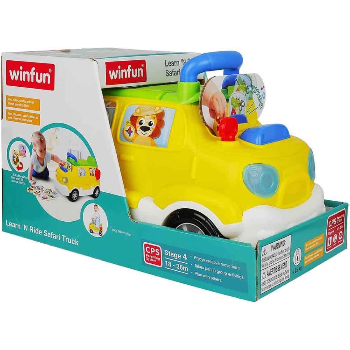 وين فن شاحنة ركوب سفاري ليرن آند رايد للأطفال عمر 0-2 سنوات
