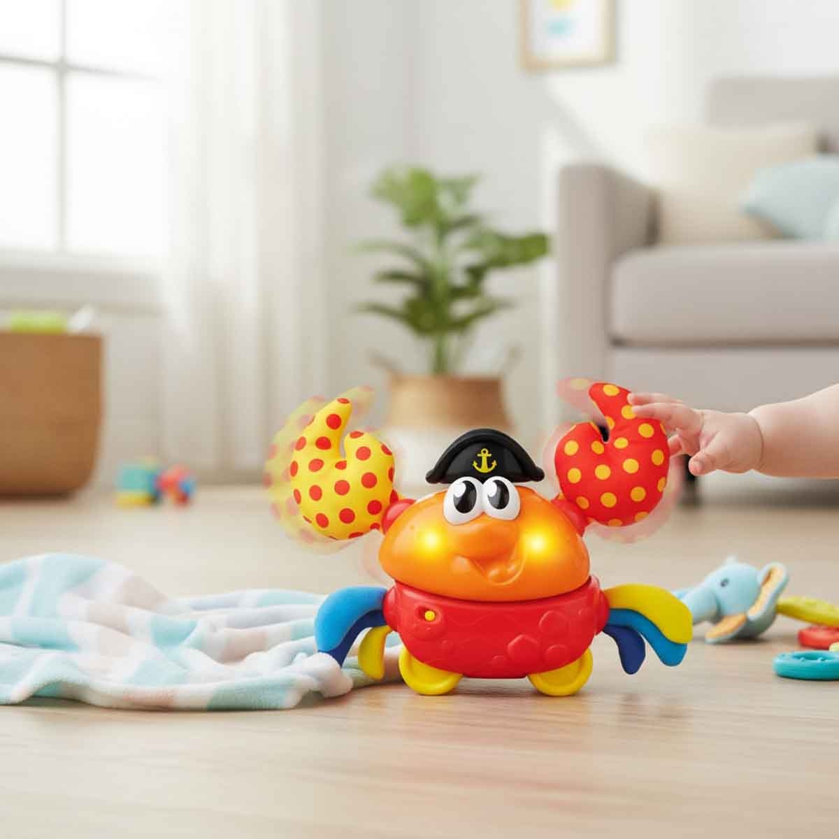 وين فن سلطعون شاكن آند ووبل للأطفال عمر 0-2 سنوات