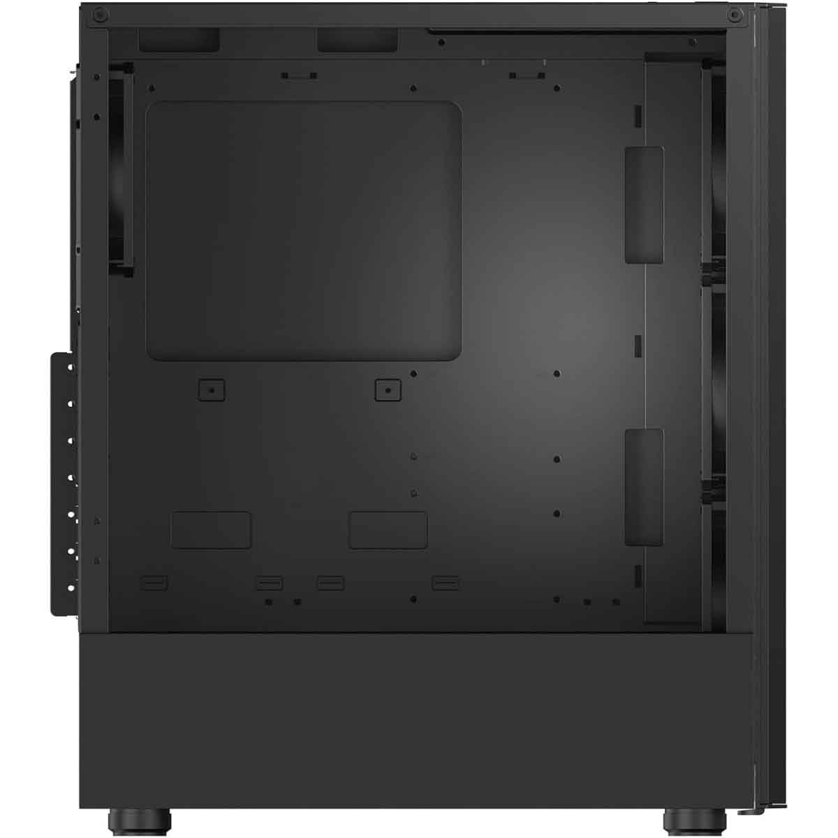 إكس بي جي كيس كمبيوتر ATX باللون الأسود مع 4 مراوح غير ARGB سلسلة Valor Air مع لوحة أمامية شبكية