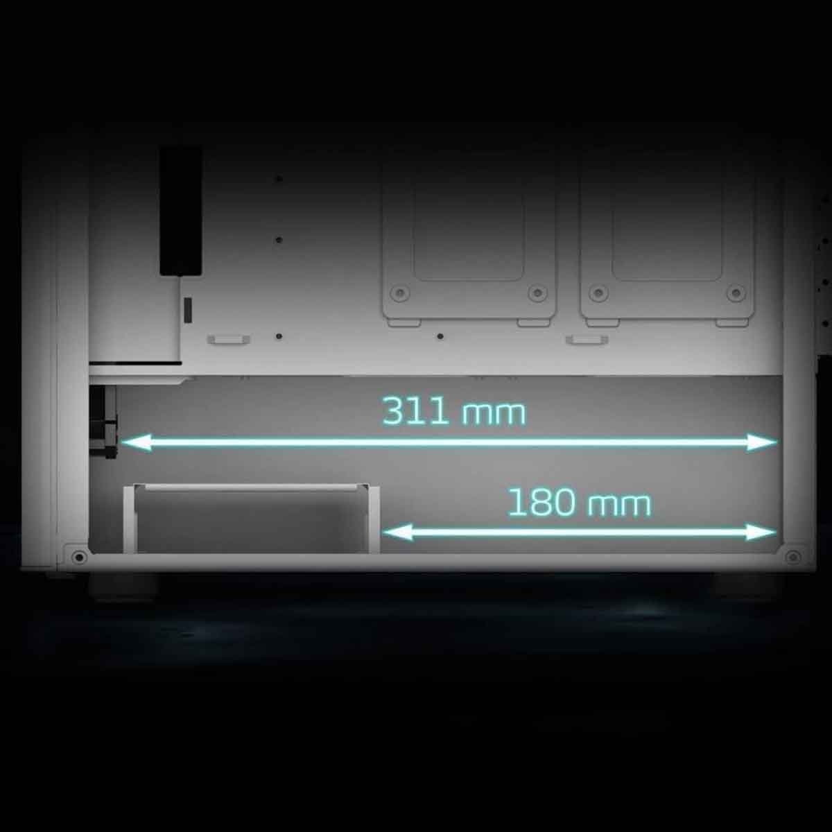 إكس بي جي كيس كمبيوتر ATX باللون الأسود مع 4 مراوح غير ARGB سلسلة Valor Air مع لوحة أمامية شبكية