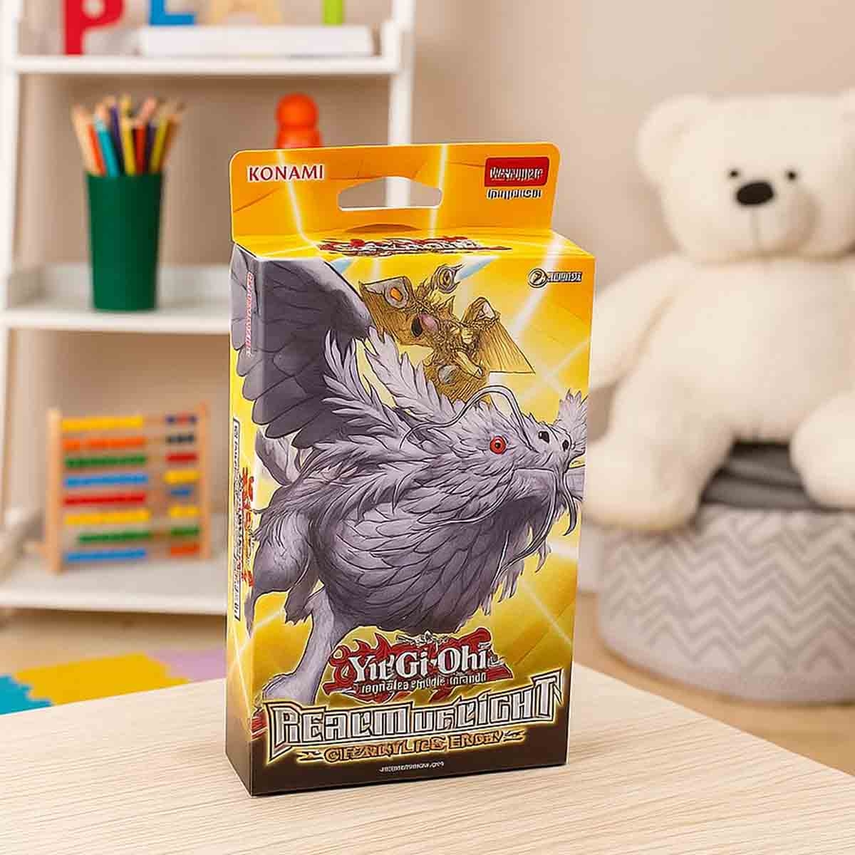 يوغي أوه! مجموعة هيكلية مملكة الضوء، لعبة بطاقات تداول للجنسين، من عمر 5 إلى 7 سنوات