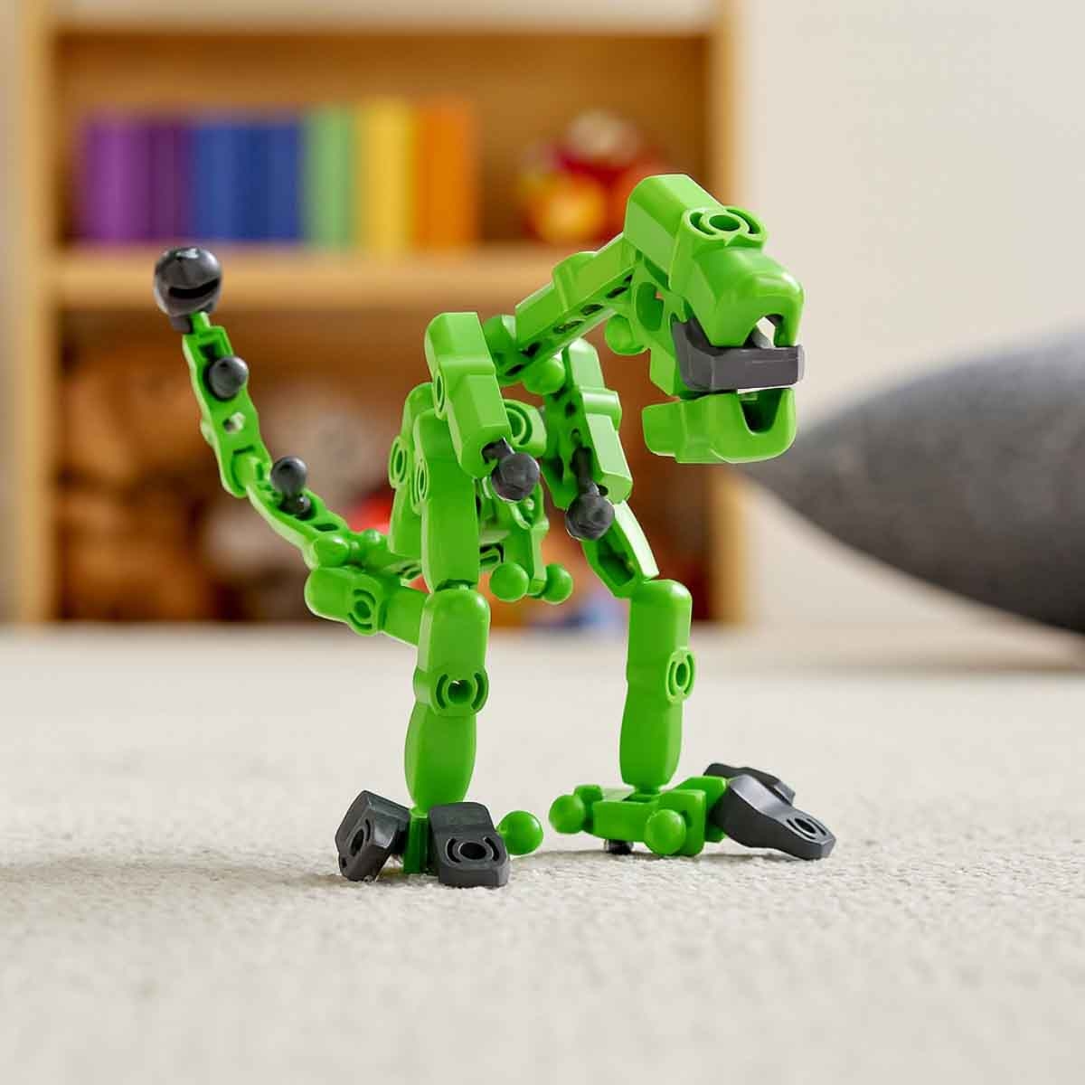 زبيل فيغز مجسم رابتور من مكعبات للجنسين 5 - 7 سنوات