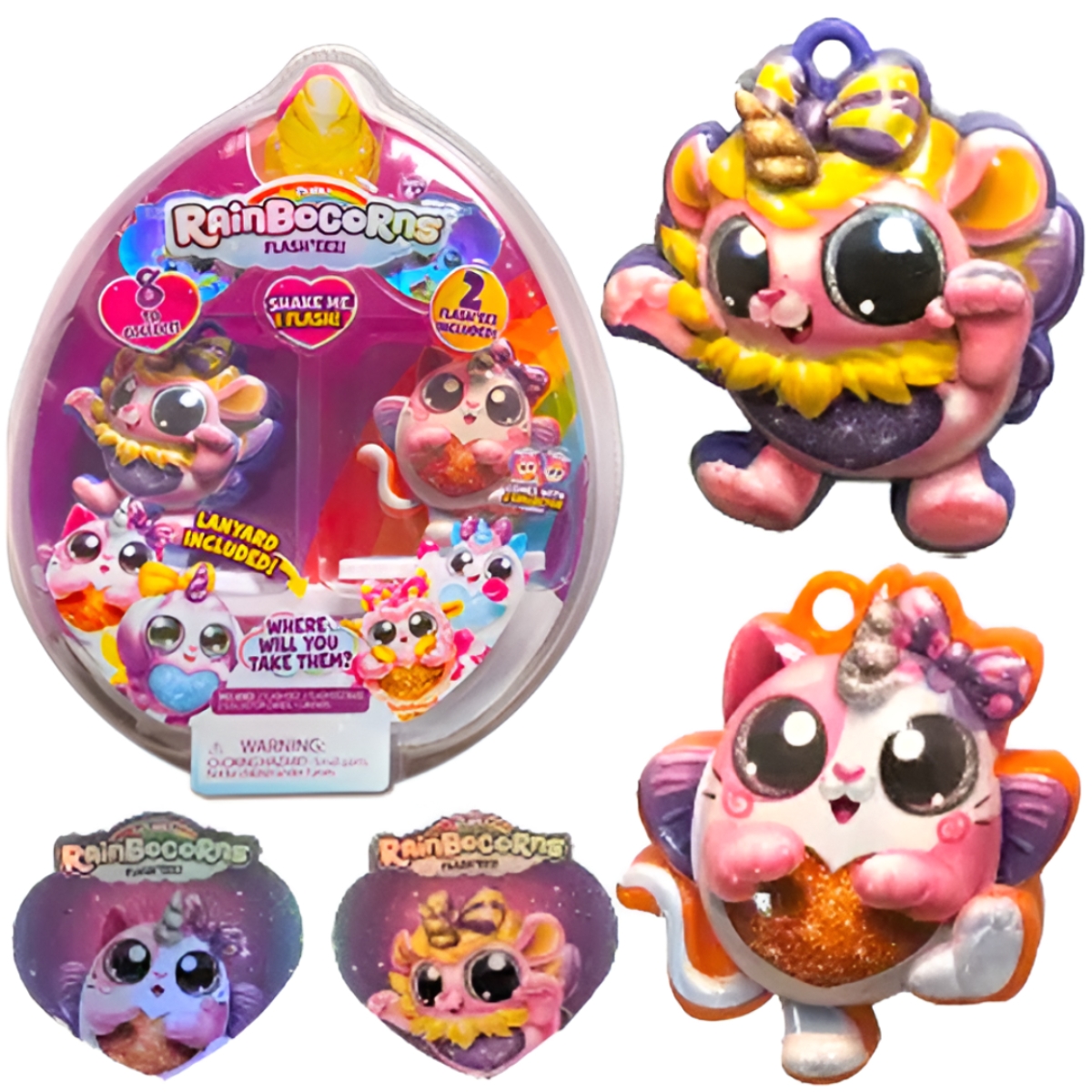 زورو رينبوكورنز فلاشيز متنوعة للبنات، 5-7 سنوات، مجموعة من 2