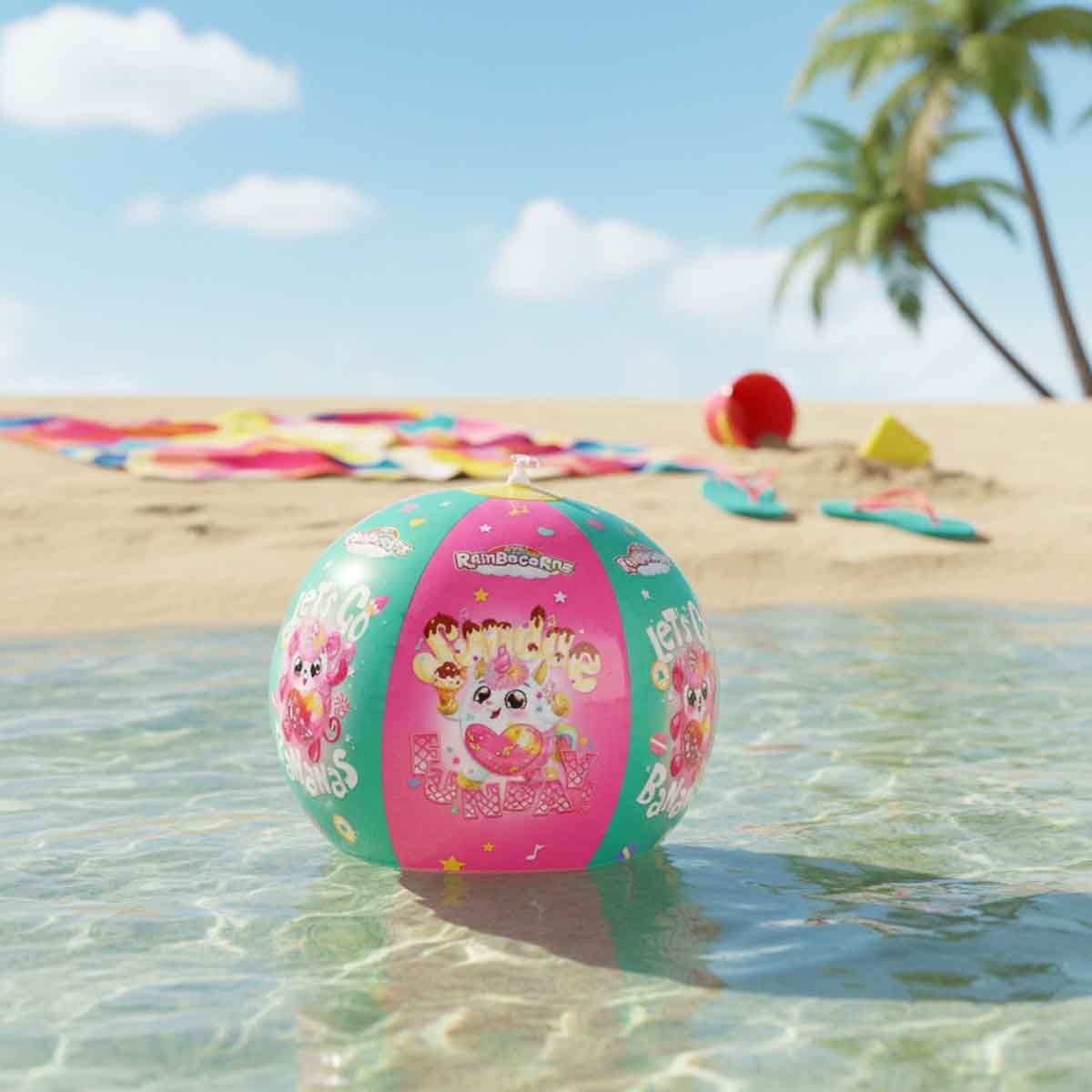 زورو رينبوكورنز كرة شاطئ للبنات، 3-4 سنوات