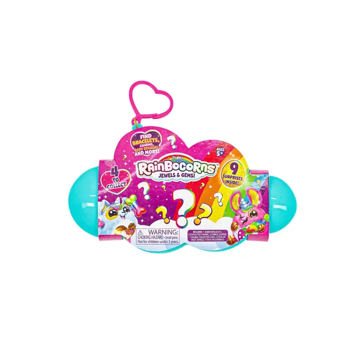 زورو رينبوكورنز علبة مجوهرات وأحجار للبنات، 5-7 سنوات