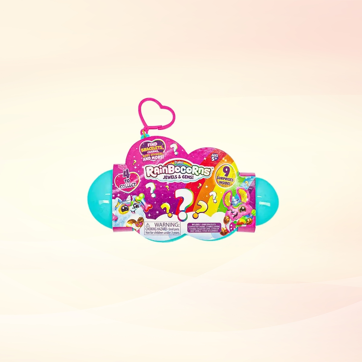 زورو رينبوكورنز علبة مجوهرات وأحجار للبنات، 5-7 سنوات