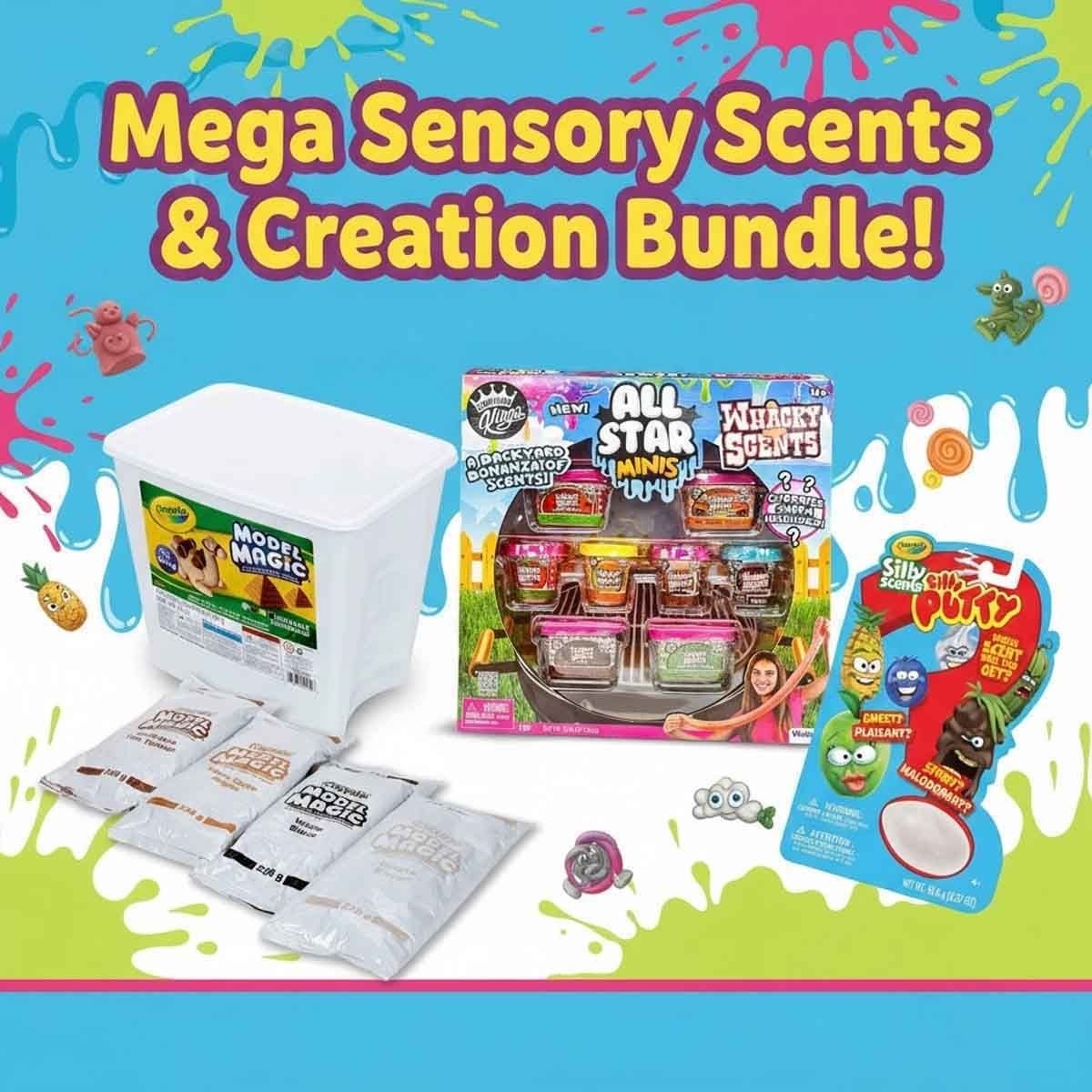 Crayola Putty Egg with Model Magic & Compound Kings Mini Slime Bundle Pack Unisex, 5-7 Years