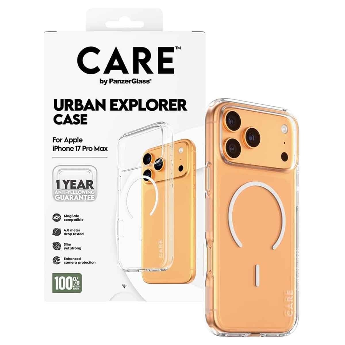 PanzerGlass Care Clear Urban Explorer Case for iPhone 17 Pro Max